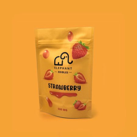Delta 9 Strawberry Gummies - 500mg per Bag (6 Pieces) | All-Natural